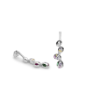 Pendientes Plata Circonitas Color