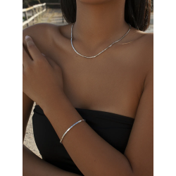 Pulsera Plata Circonitas