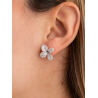 Pendientes Plata Flor Circonitas