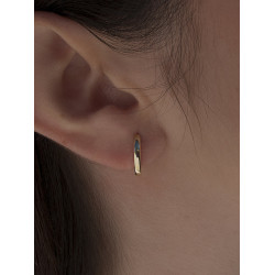 Aros Plata Dorada