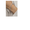 Pulsera rivière de plata 925 con circonitas blancas Lineargent 20030-P