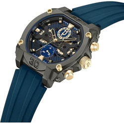 Reloj Police Norwood Hombre Azul Multifunción 45 mm PEWGQ0040001