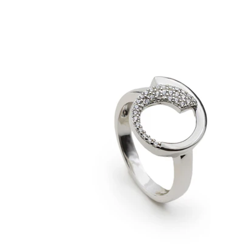 Anillo de Plata para Mujer con Circonitas Circular Lineargent 20383-R Talla 18