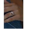 Anillo de Plata para Mujer con Circonitas Circular Lineargent 20383-R Talla 18