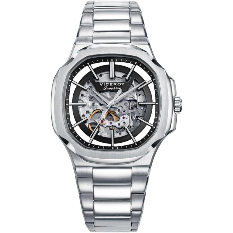 Reloj Viceroy Automático Hombre Laura Escanes 45113-57 Acero Hexagonal Zafiro