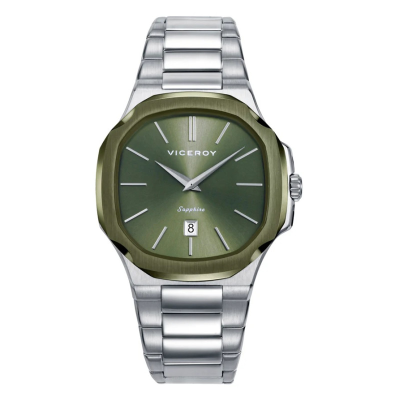 Reloj Viceroy Hombre 45111-67 Laura Escanes Acero Bicolor IP Verde Zafiro 10 ATM