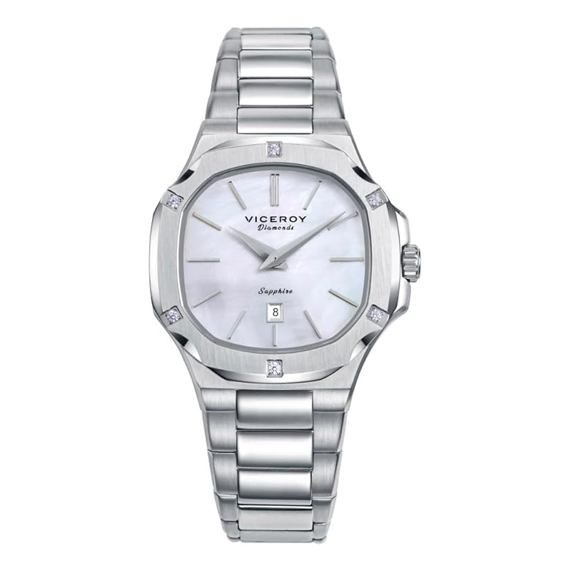 Reloj Viceroy Mujer 45112-07 Laura Escanes Acero con Diamantes, Nácar y Zafiro 100M