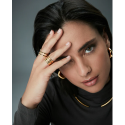 Anillo Viceroy de Mujer de Acero IP Dorado con Diseño Hélice15197a01812