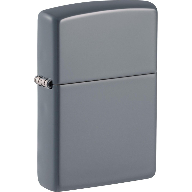 Encendedor Zippo Flat Grey 49452 Gris Plano a Prueba de Viento Original