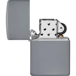 Encendedor Zippo Flat Grey 49452 Gris Plano a Prueba de Viento Original