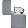 Encendedor Zippo Flat Grey 49452 Gris Plano a Prueba de Viento Original