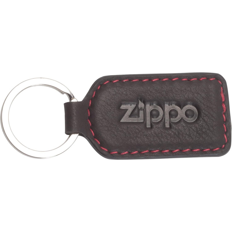 Llavero Zippo de Cuero para Hombre Color Moca 6 cm Original