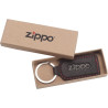 Llavero Zippo de Cuero para Hombre Color Moca 6 cm Original
