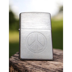 Encendedor Zippo Símbolo de la Paz Original Made in USA a Prueba de Viento