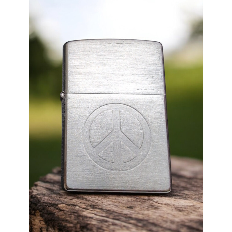 Encendedor Zippo Símbolo de la Paz Original Made in USA a Prueba de Viento