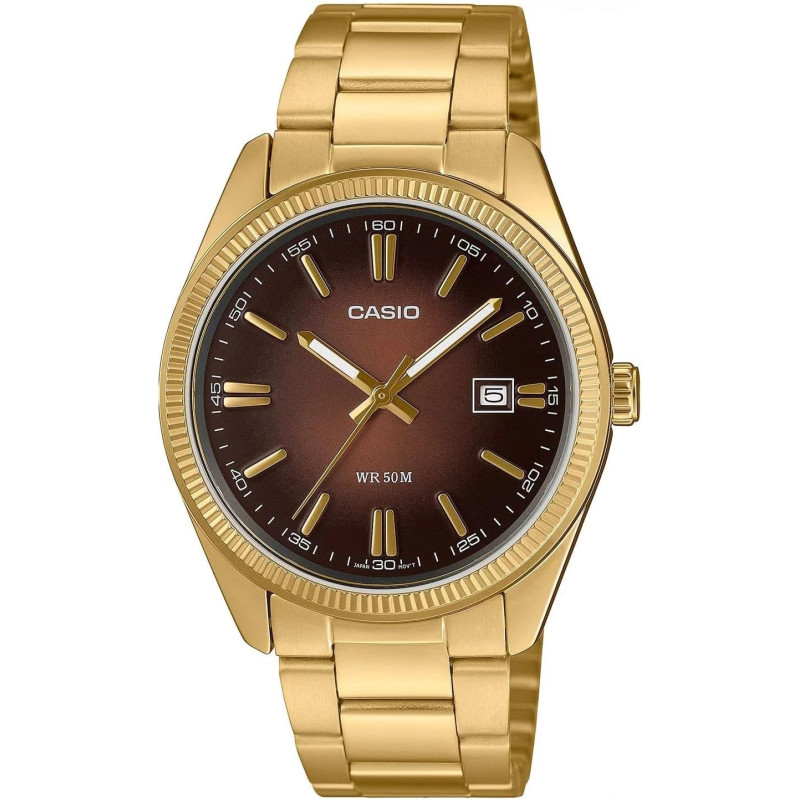 Reloj Casio Hombre MTP-1302PGC-5AV Dorado con Fecha Acero Inoxidable