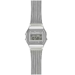 Reloj Casio A158WEM-7EF con Malla de Acero Vintage Digital Clásico