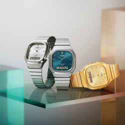 Reloj Casio AQ-240E-7AEF Analógico Digital Retro Acero Hora Dual