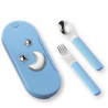 Set Cubiertos Infantil Celeste Luna 18247