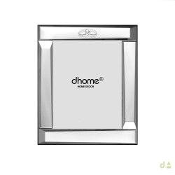 Marco de Fotos 20x25 cm para Bodas – Alianzas en PVD Plateado | Dhome