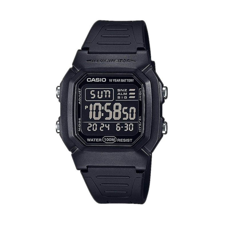 Reloj Casio Hombre Digital Negro W-800h-1bves