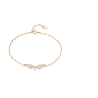 Pulsera Plata Dorada Mujer Viceroy 13069p100-30 Alas Circonitas