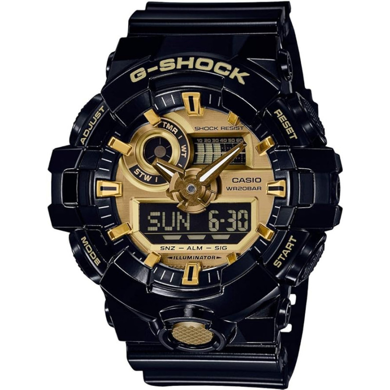 Reloj Casio G-SHOCK GA-710GB-1AER Hombre Negro/Dorado Analog-Digital 200 m