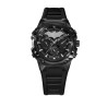 Set Police Batman Hombre: Reloj Crusader Cronógrafo Multifunción 46 mm + Pulsera Batarang 2.0 Negra 5 ATM Pewgq0089901