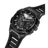 Set Police Batman Hombre: Reloj Crusader Cronógrafo Multifunción 46 mm + Pulsera Batarang 2.0 Negra 5 ATM Pewgq0089901