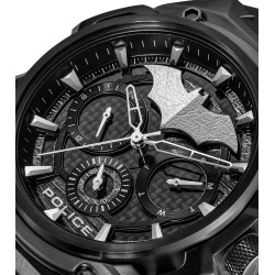 Set Police Batman Hombre: Reloj Crusader Cronógrafo Multifunción 46 mm + Pulsera Batarang 2.0 Negra 5 ATM Pewgq0089901
