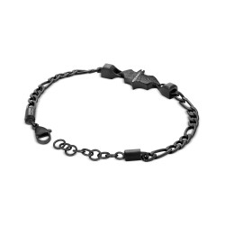 Set Police Batman Hombre: Reloj Crusader Cronógrafo Multifunción 46 mm + Pulsera Batarang 2.0 Negra 5 ATM Pewgq0089901