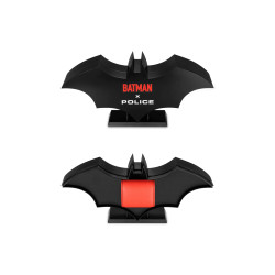 Set Police Batman Hombre: Reloj Crusader Cronógrafo Multifunción 46 mm + Pulsera Batarang 2.0 Negra 5 ATM Pewgq0089901
