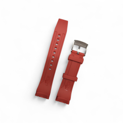 Correa Caucho Roja Franja Negra Lotus Original 18159