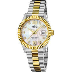 Reloj Lotus Mujer 18931/1 Freedom Acero Inox 316L Cuarzo Calendario Cristal Mineral 10 ATM