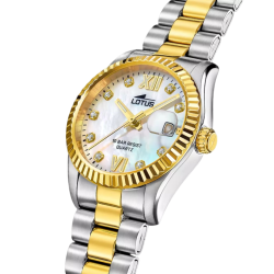 Reloj Lotus Mujer 18931/1 Freedom Acero Inox 316L Cuarzo Calendario Cristal Mineral 10 ATM