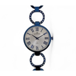 Reloj Minister Mujer Acero IP Azul 9028 con Números Romanos – 3 ATM, 33MM