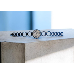 Reloj Minister Mujer Acero IP Azul 9028 con Números Romanos – 3 ATM, 33MM
