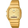 Reloj Casio Digital Dorado AQ-240EG-9AEF con Correa de Acero Inoxidable, Hora Mundial, Cronómetro