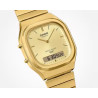 Reloj Casio Digital Dorado AQ-240EG-9AEF con Correa de Acero Inoxidable, Hora Mundial, Cronómetro