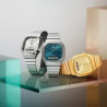 Reloj Casio Digital Dorado AQ-240EG-9AEF con Correa de Acero Inoxidable, Hora Mundial, Cronómetro