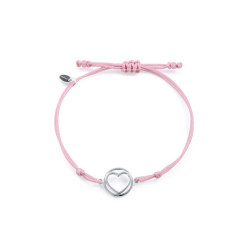 Reloj Niña Viceroy Acero 28 mm Correa Blanca + Pulsera Plata 1ª Ley Corazón Rosa – 30 m Cuarzo