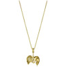 Collar Mujer Viceroy Acero IP Dorado con Colgante Corazón Doble 42+3 cm Ajustable