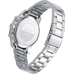 Reloj Viceroy Niño Cronógrafo 401471-05 Acero Esfera Blanca 37 mm 50 m + Pulsera Cruz Regalo