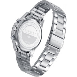 Reloj Viceroy Niño Cronógrafo 401465-04 Acero Esfera Blanca 37 mm 50 m Brazalete Acero