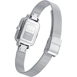 Reloj Viceroy Niña 401322-05 Acero Cuadrado Esfera Blanca Malla Acero 20,5x30 mm 30 m