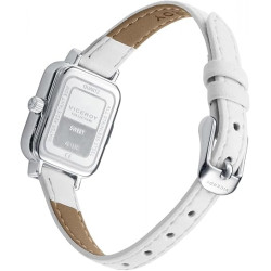 Reloj Viceroy Niña 401330-75 Acero Cuadrado Esfera Rosa Correa Blanca 20,5x30 mm 30 m