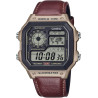 Reloj Casio Digital Correa Piel Marrón Unisex Ae-1200whl-5avef