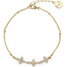 Pulsera Viceroy Niña Plata 1ª Ley Chapada en Oro con Cruces y Circonitas 15126P100-30
