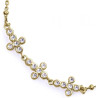 Pulsera Viceroy Niña Plata 1ª Ley Chapada en Oro con Cruces y Circonitas 15126P100-30