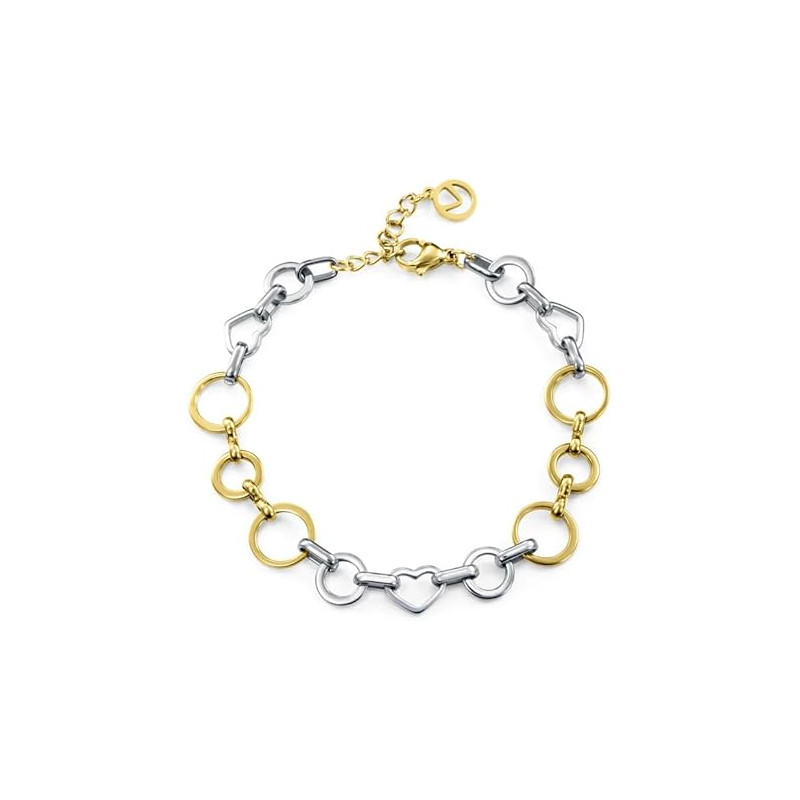 Pulsera Viceroy Mujer 14353P01019 Acero IP Dorado Bicolor 17+2,5 cm